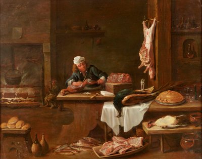 Kitchen of a Dutch Mansion by David Teniers the Younger